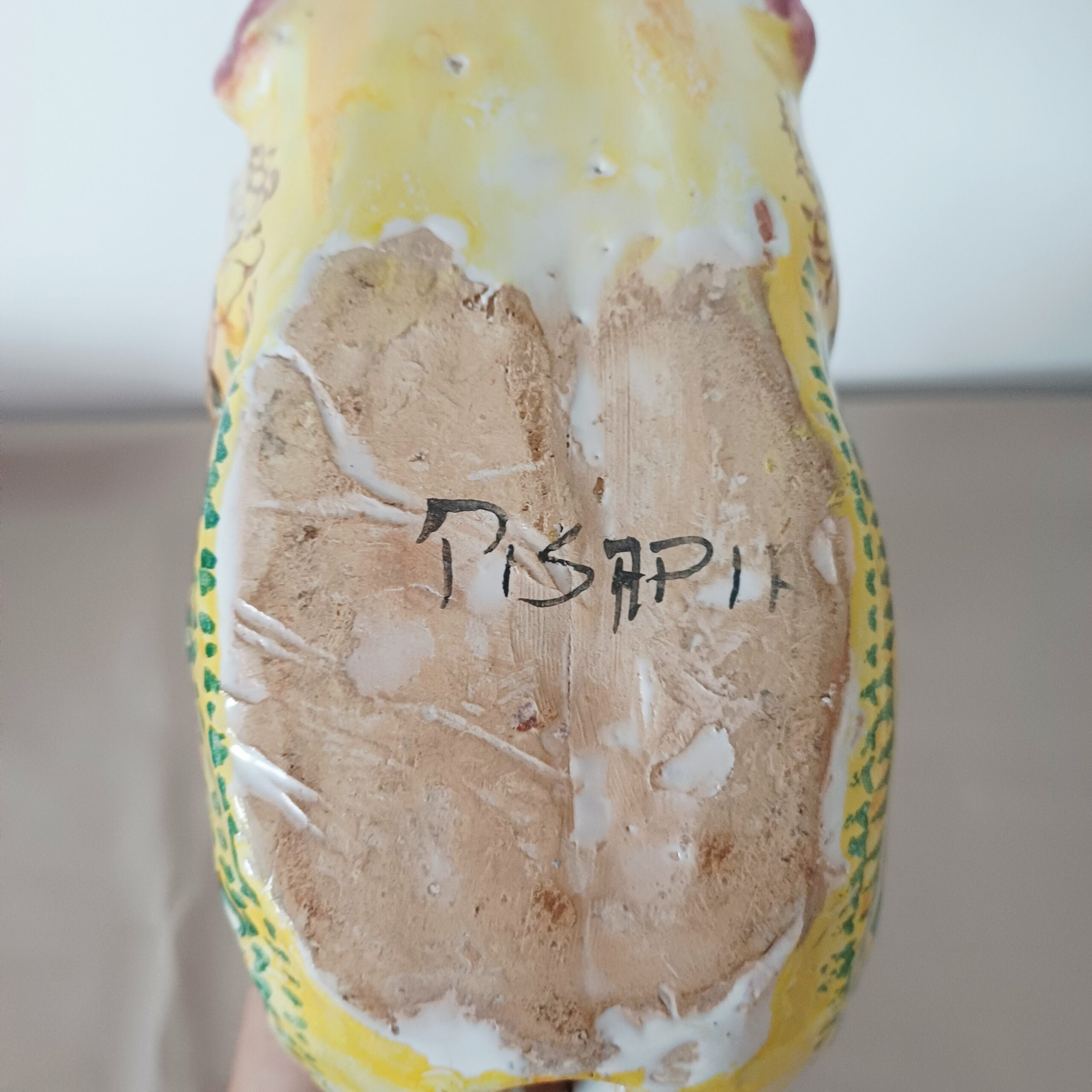 SCULTURA PESCE CERAMICA MULTICOLORE FIRMATO PISAPIA - immagine 7