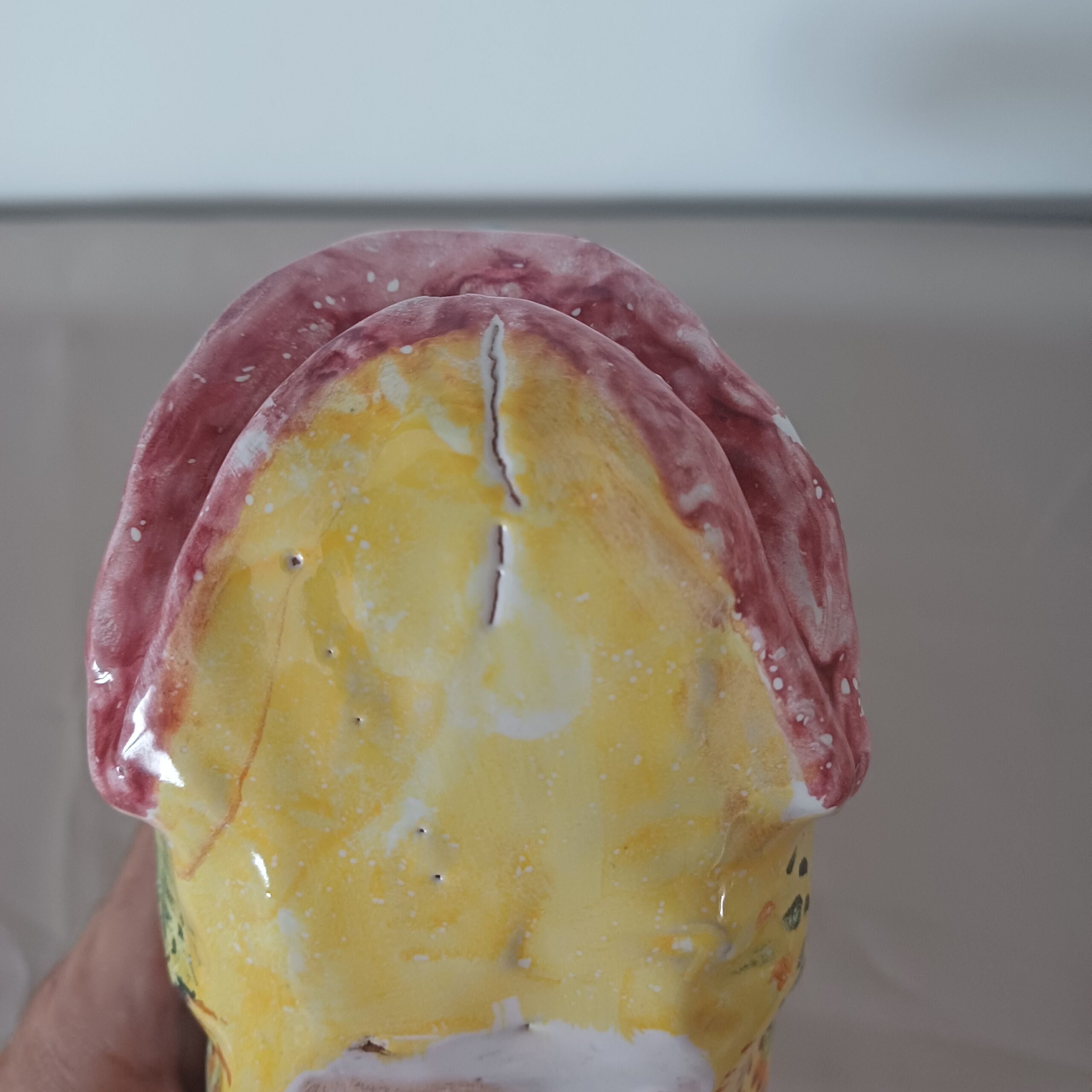SCULTURA PESCE CERAMICA MULTICOLORE FIRMATO PISAPIA - immagine 7