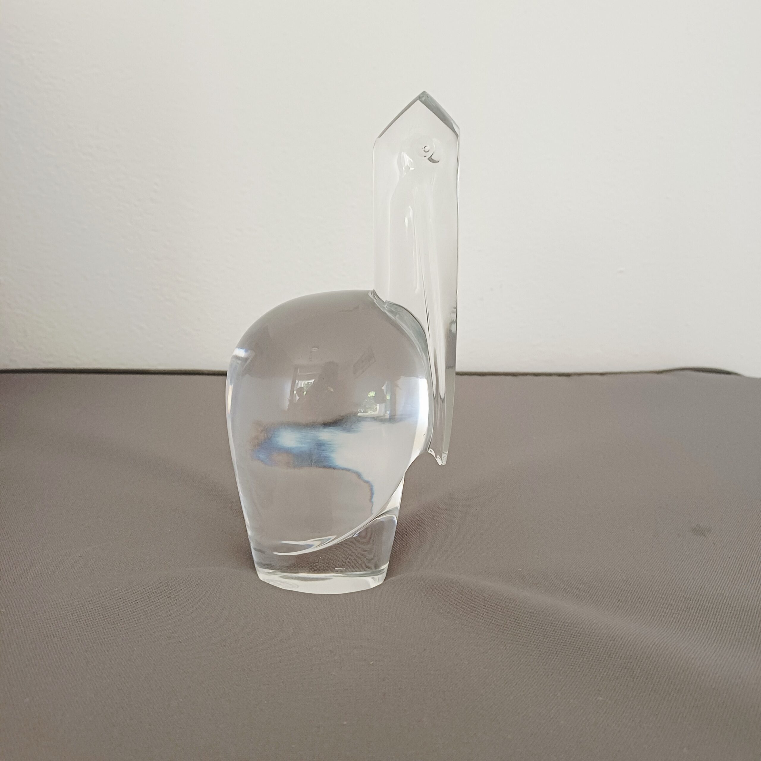 Scultura Pellicano Baccarat France Cristallo Design Modernista Vintage Design - immagine 8