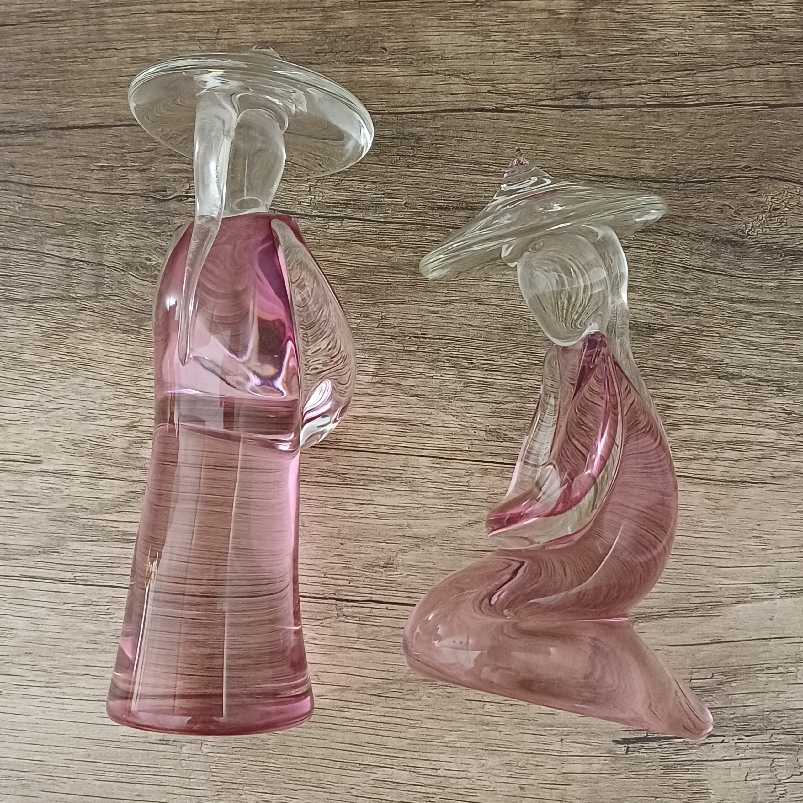 COPPIA SCULTURE RAFFIGURANTI FIGURE CINESI VETRO MURANO - immagine 5