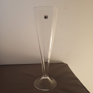 VASO OVALE VETRO MURANO CON ADESIVO FIRMATO CARLO MORETTI