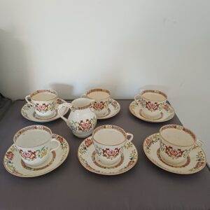 SERVIZIO PORCELLANA DECORO FLOREALE 13 PZ