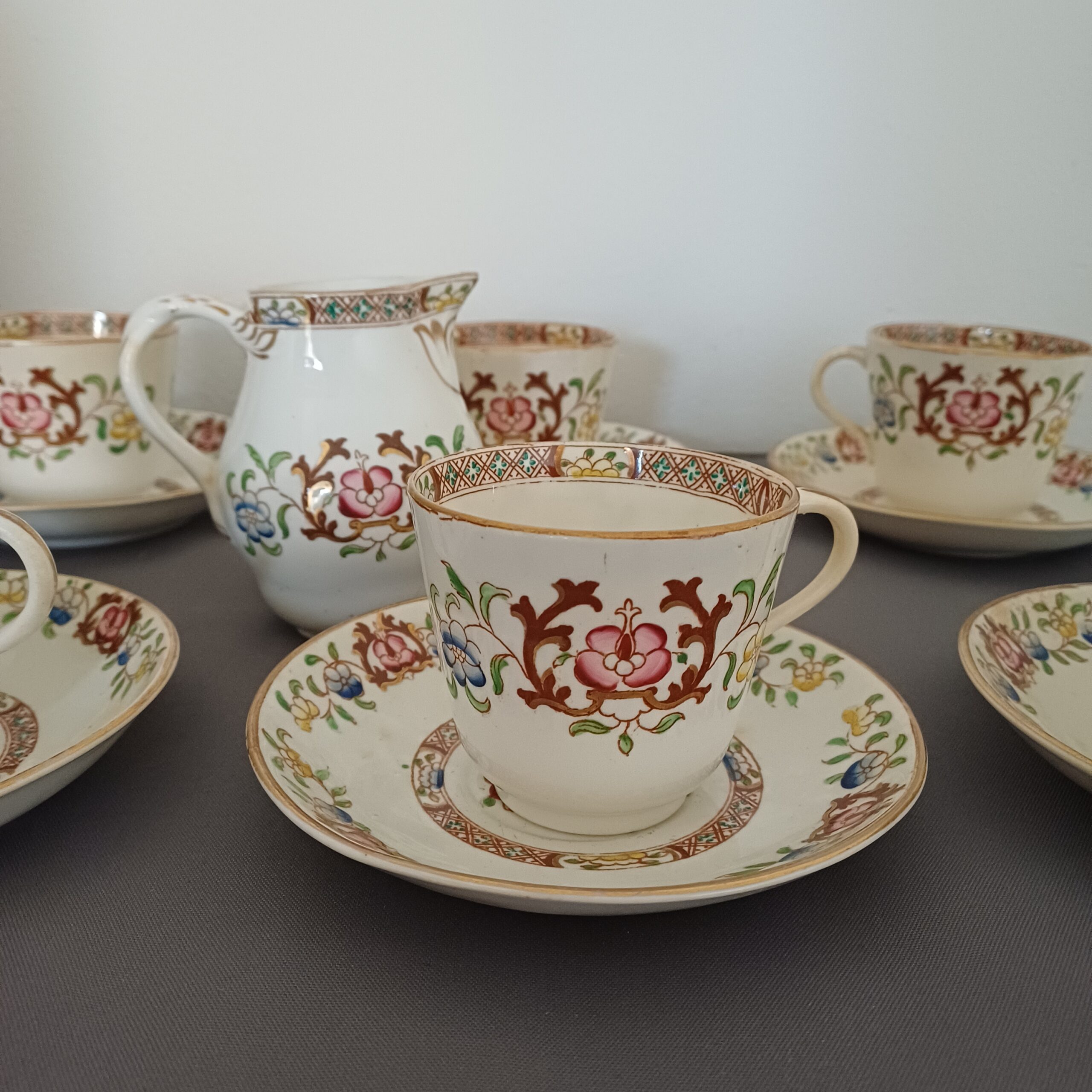 SERVIZIO PORCELLANA DECORO FLOREALE 13 PZ - immagine 3